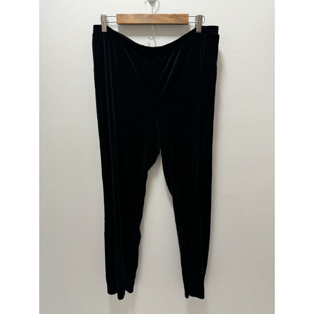 Lane Bryant Plus Pull On Straight Leg Velour Pants Size 14/16 NWT holiday
